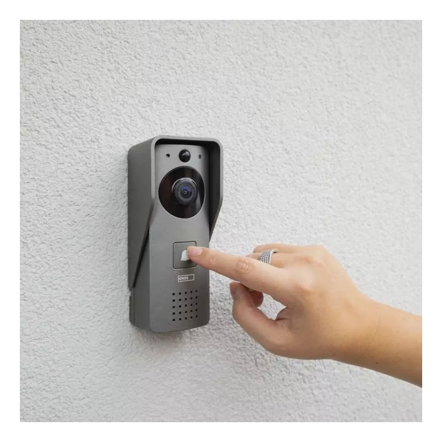 Бездротовий дверний відеодзвінок з датчиком руху GoSmart 12V 3xAA IP44 Wi-Fi Tuya