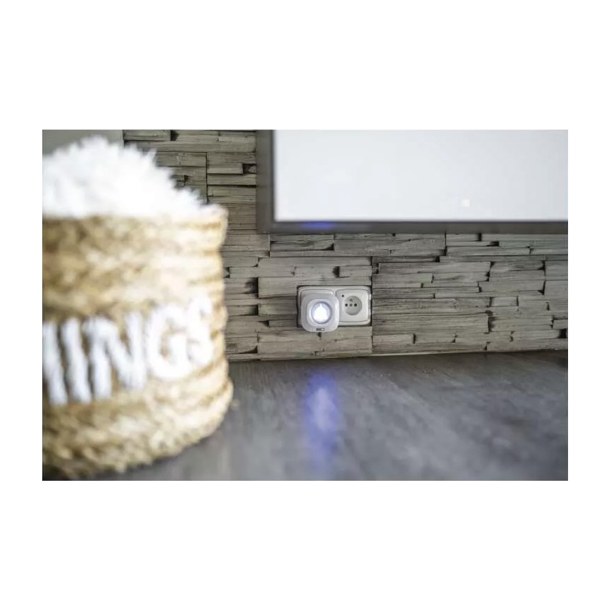 Бездротовий дзвінок у розетку 230В + 1xCR2032 IP44 білий