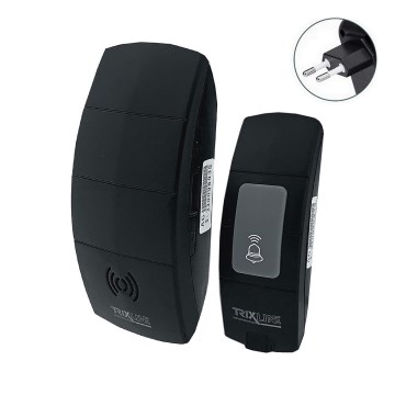 Бездротовий дзвінок у розетку BELL 230В + 1x23A чорний