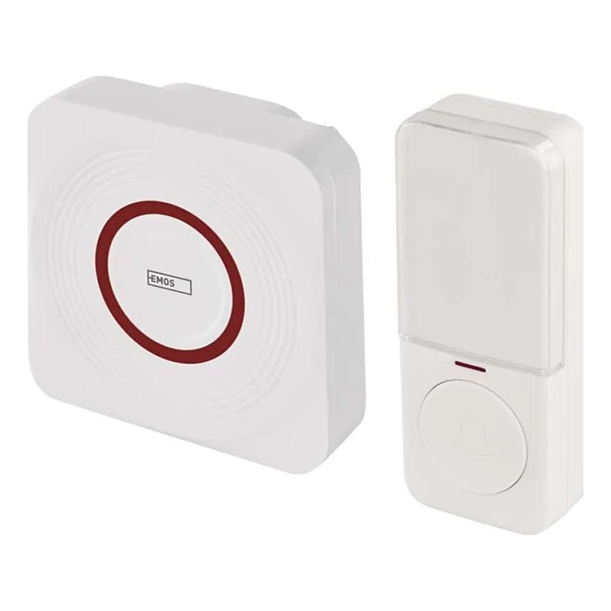 Бездротовий дзвінок у розетку GoSmart 230V + 1xCR2032 білий Wi-Fi