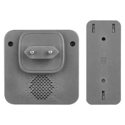 Бездротовий дзвінок у розетку GoSmart 230V + 1xCR2032 сірий Wi-Fi