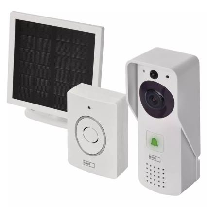 Бездротовий відеодзвінок з сонячною панеллю GoSmart 4400 мАг 3xAA IP44 Wi-Fi Tuya