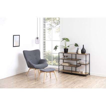 Бібліотека SARON дуб/чорний