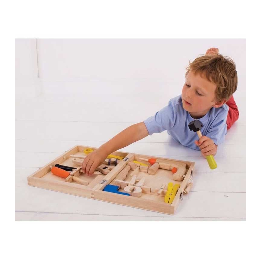 Bigjigs Toys - Деревянный футляр для инструментов