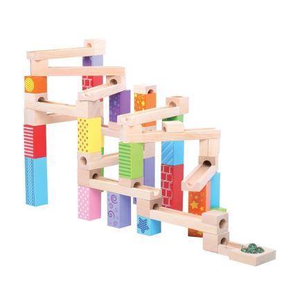 Bigjigs Toys - Деревянный конструктор-лабиринт разноцветный