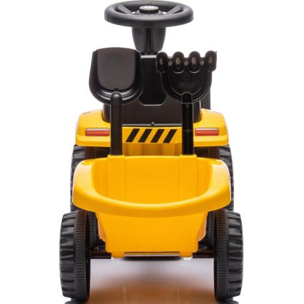Біговел трактор CAT 2xAA жовтий/чорний