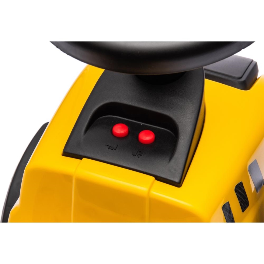 Біговел трактор CAT 2xAA жовтий/чорний