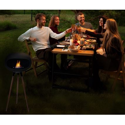 Біо-камін TOKIO 45x100 см 2 кВт чорний