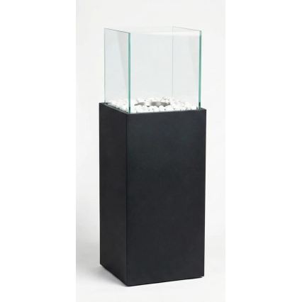 Біокамін ALICANTE 26,5x80,5 см 2 кВт чорний