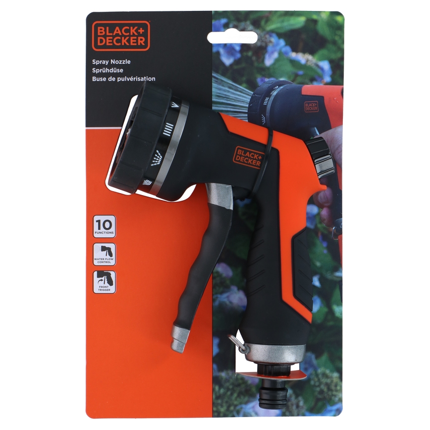 BLACK+DECKER - Поливальний пістолет 10 функцій