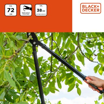 BLACK+DECKER - Садові ножиці для гілок 720 мм