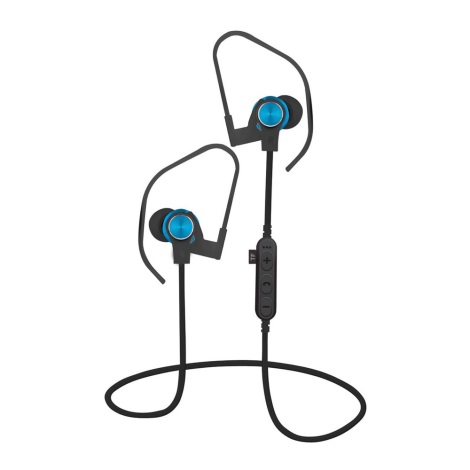 Bluetooth-наушники с микрофоном и проигрывателем microSD черный/синий