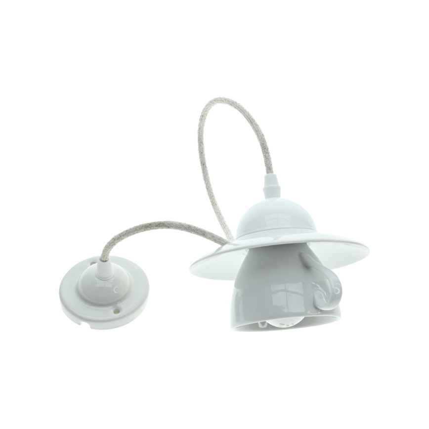 Bohemia-Design - Фарфоровая подвесная люстра на кабеле 1xE27/60W/230V
