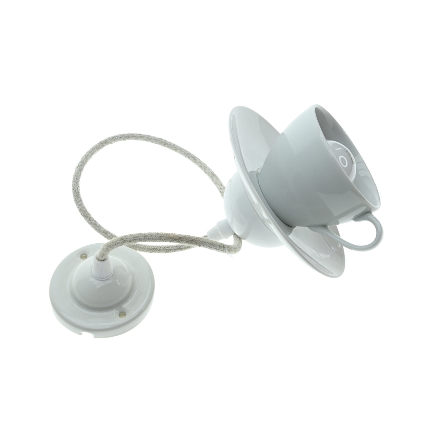 Bohemia-Design - Фарфоровая подвесная люстра на кабеле 1xE27/60W/230V