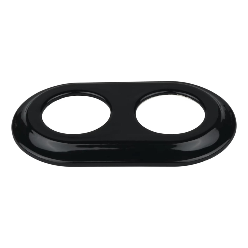 Bohemia-Design - Фарфоровая ретро-рамка двойная, чёрная