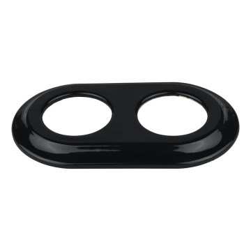 Bohemia-Design - Фарфоровая ретро-рамка двойная, чёрная