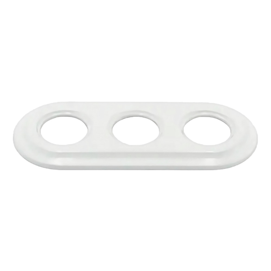 Bohemia-Design - Фарфоровая ретро-рамка трёхсекционная, белая