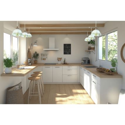 Bohemia-Design - Фарфоровий підвісний світильник на шнурі 1xE27/60W/230V