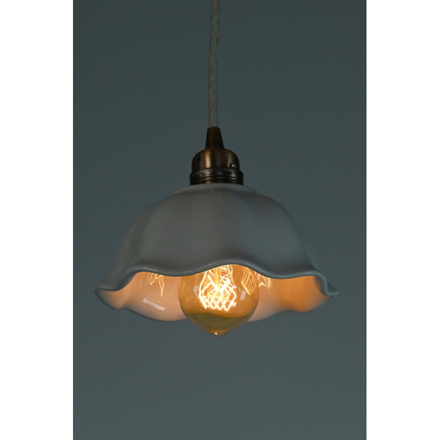 Bohemia-Design - Фарфоровий підвісний світильник на шнурі 1xE27/60W/230V