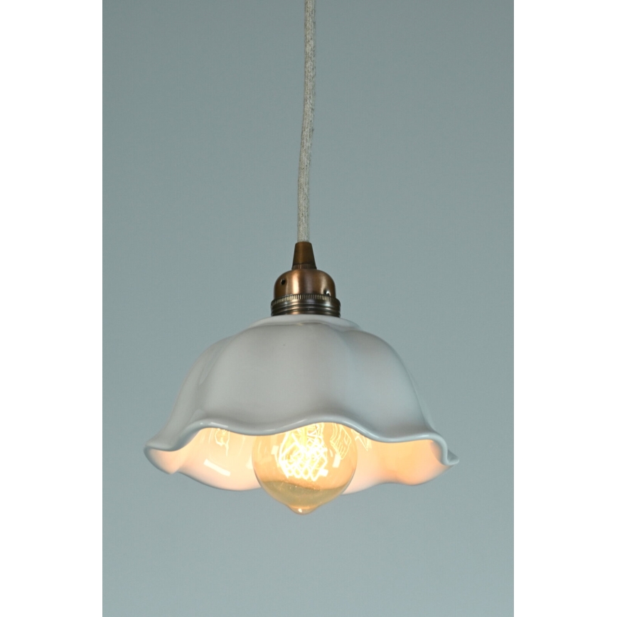 Bohemia-Design - Фарфоровий підвісний світильник на шнурі 1xE27/60W/230V