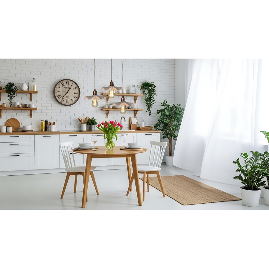 Bohemia-Design - Фарфоровый подвесной светильник на шнуре 1xE27/60W/230V