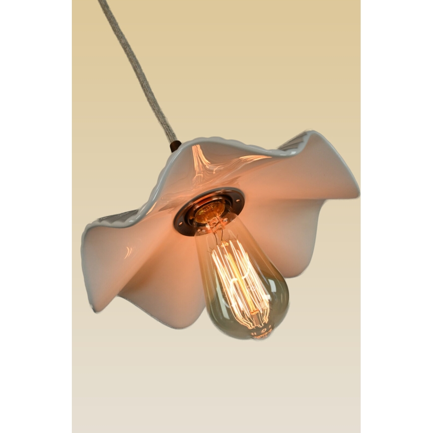 Bohemia-Design - Фарфоровый подвесной светильник на шнуре 1xE27/60W/230V