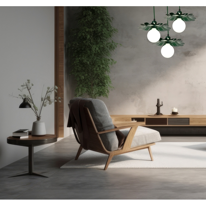 Bohemia-Design - Люстра на шнурі 1xE27/60W/230V зелена