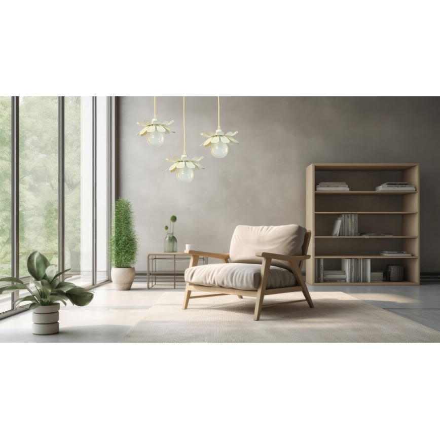 Bohemia-Design - Люстра на тросе 1xE27/60W/230V, кремовая