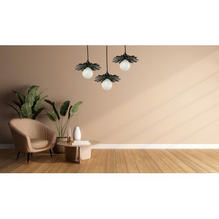 Bohemia-Design - Подвесной светильник на тросе 1xE27/60W/230V черный