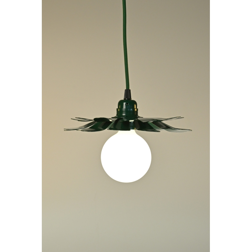 Bohemia-Design - Подвесной светильник на тросе 1xE27/60W/230V зелёный