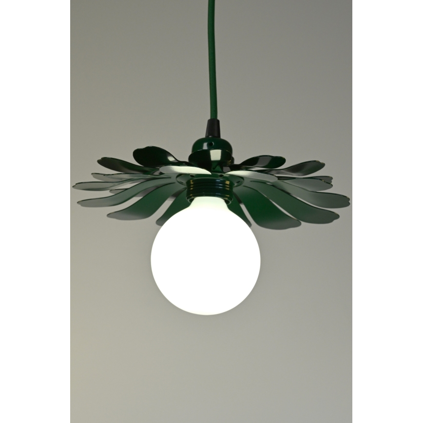 Bohemia-Design - Подвесной светильник на тросе 1xE27/60W/230V зелёный