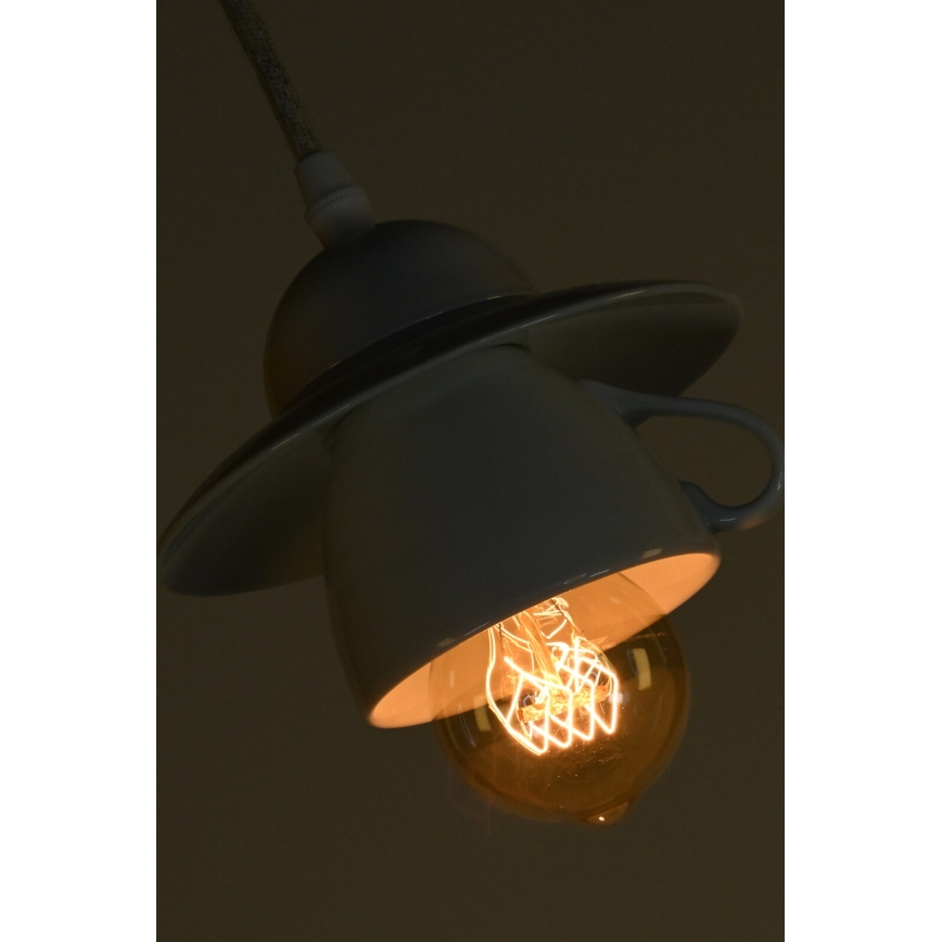 Bohemia-Design - Порцелянова підвісна люстра на тросі 1xE27/60W/230V