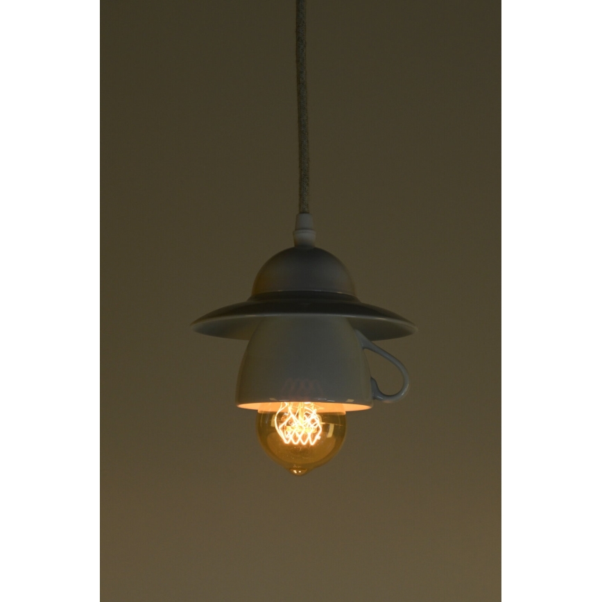 Bohemia-Design - Порцелянова підвісна люстра на тросі 1xE27/60W/230V