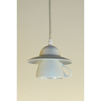 Bohemia-Design - Порцелянова підвісна люстра на тросі 1xE27/60W/230V
