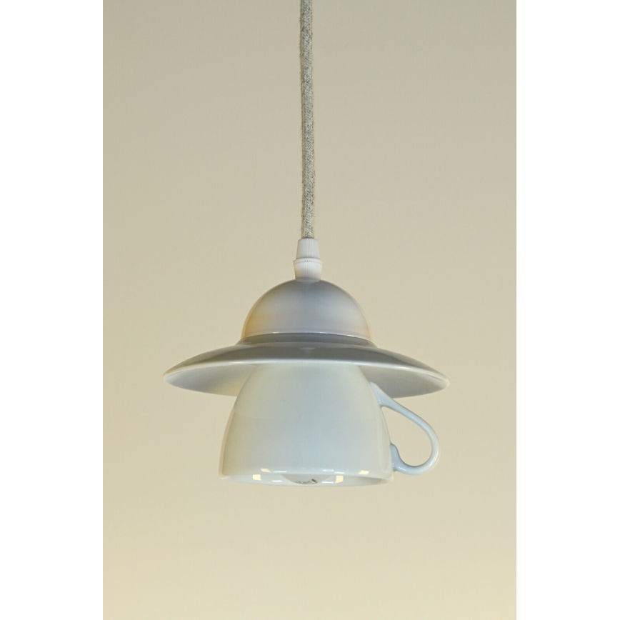 Bohemia-Design - Порцелянова підвісна люстра на тросі 1xE27/60W/230V