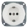 Bohemia-Design - Порцелянова ретро-розетка для дому без рамки SCHUKO 250V/16A біла