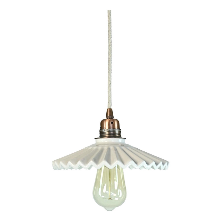 Bohemia-Design - Порцеляновий підвісний світильник на шнурі 1xE27/60W/230V