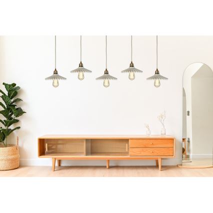 Bohemia-Design - Порцеляновий підвісний світильник на шнурі 1xE27/60W/230V