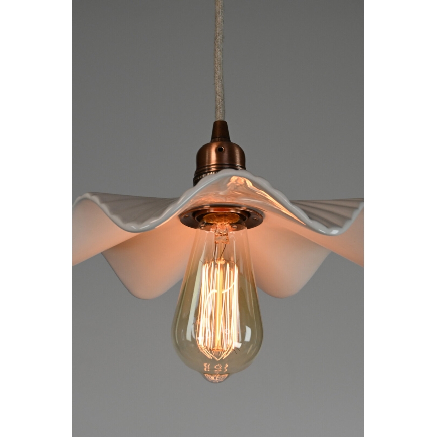 Bohemia-Design - Порцеляновий підвісний світильник на шнурі 1xE27/60W/230V