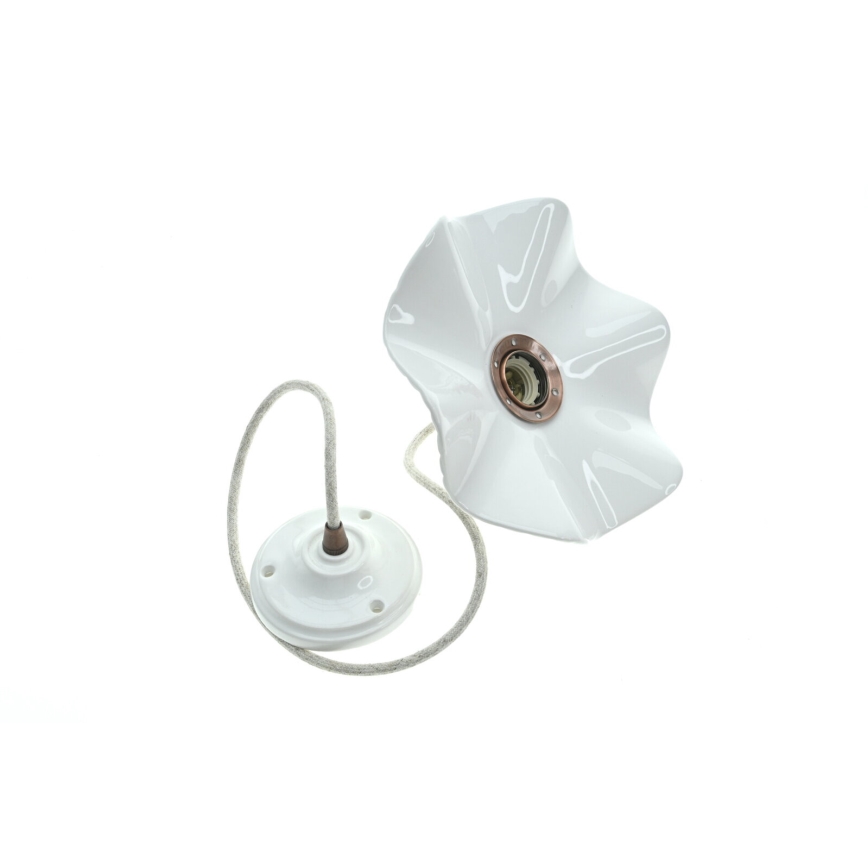 Bohemia-Design - Порцеляновий підвісний світильник на шнурі 1xE27/60W/230V