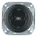 Bohemia-Design - Ретро порцелянова настінна розетка без рамки SCHUKO 250V/16A чорна
