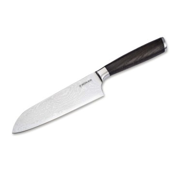 Böker - Дамаський кухонний ніж santoku DAMAST 16,5 см дуб