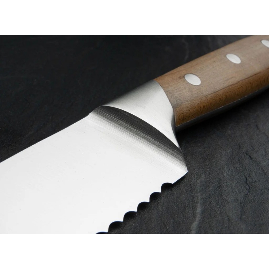 Böker - нож для хлеба FORGE WOOD, 22 см, ручка из клёна