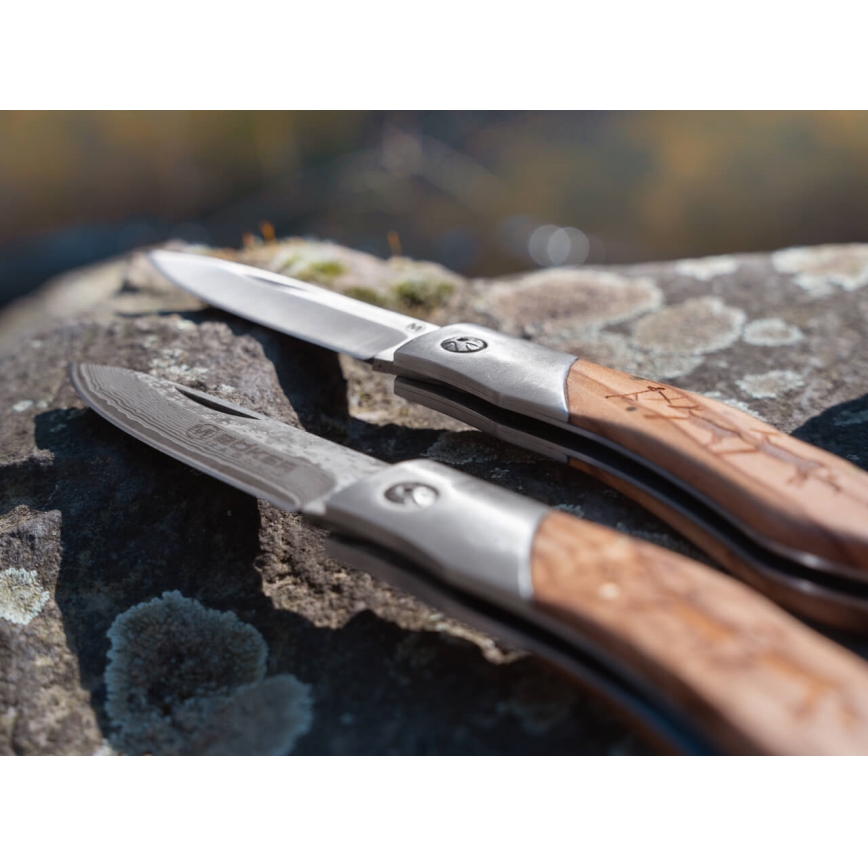 Böker - Карманный нож из дамасской стали Magnum Caveman 19,4 см