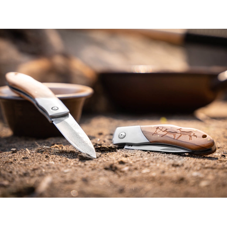 Böker - Карманный нож из дамасской стали Magnum Caveman 19,4 см