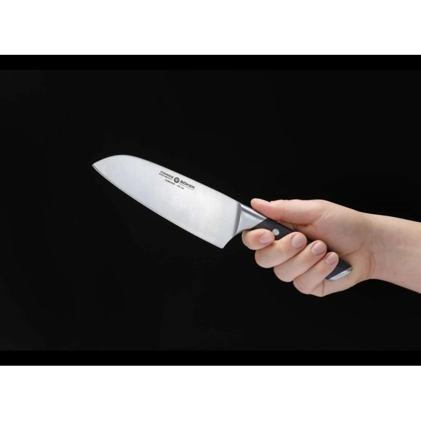 Böker - кухонний ніж Santoku FORGE, 16 см, чорний