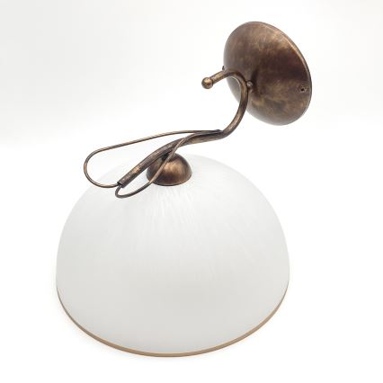 Бра COBRA 1xE27/60W/230V, бронза/патина