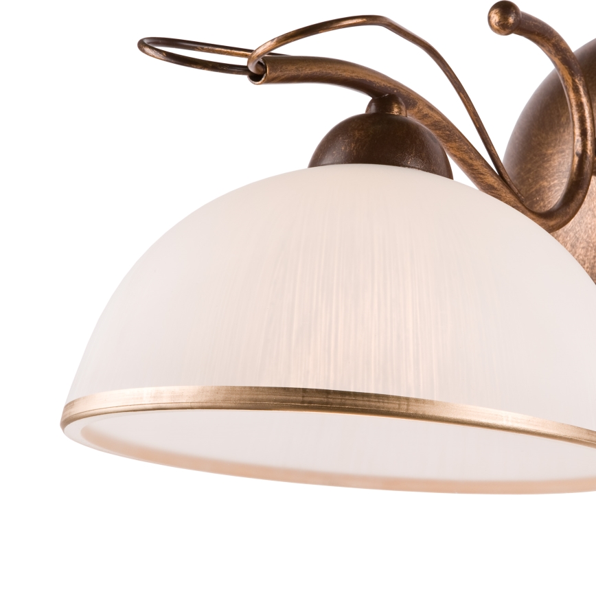 Бра COBRA 1xE27/60W/230V, бронза/патина