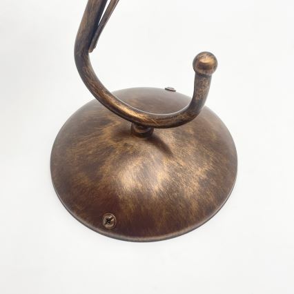 Бра COBRA 1xE27/60W/230V, бронза/патина