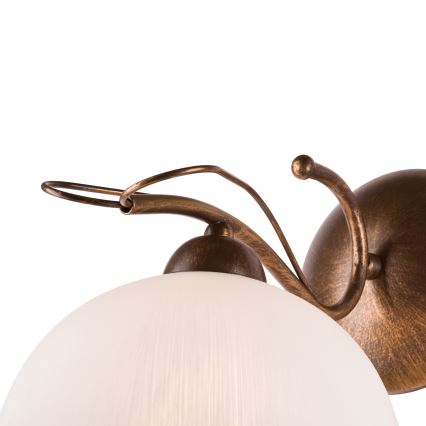 Бра COBRA 1xE27/60W/230V, бронза/патина